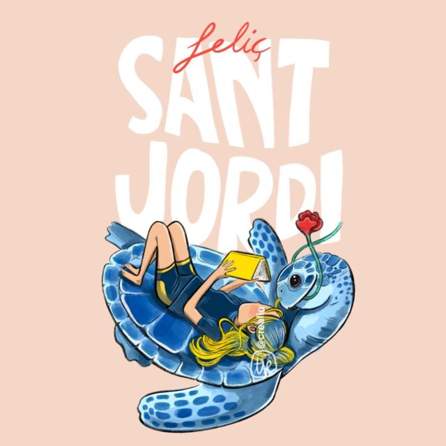 Feliç diada de Sant Jordi!
 
Aquest any he centrat la meva il·lustració de Sant Jordi pensant en la lectura relaxada i la protecció de la biodiversitat 💙

Tortuga marina inspirada en el cursos de @academia.illustraciencia 🤣 feliç Sant Jordi.

#santjordi #santjordi2024 #ilustradora #ilustracióncientífica #ilustracioninfantil #ilustraciónjuvenil #imaginautesserveisculturals #teatre